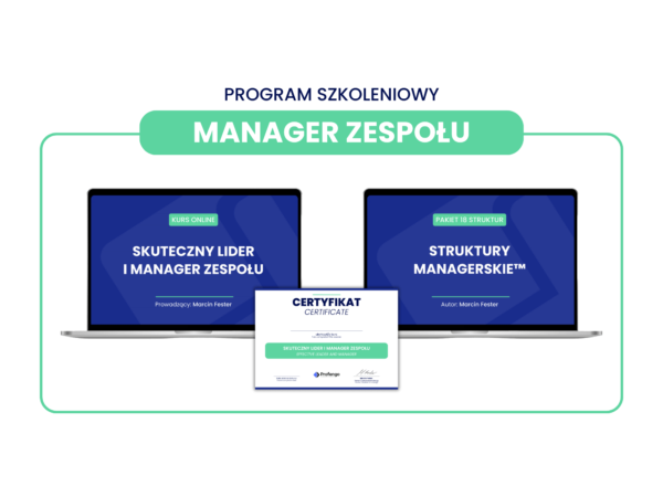 Program szkoleniowy: Manager zespołu (Kurs + Struktury)